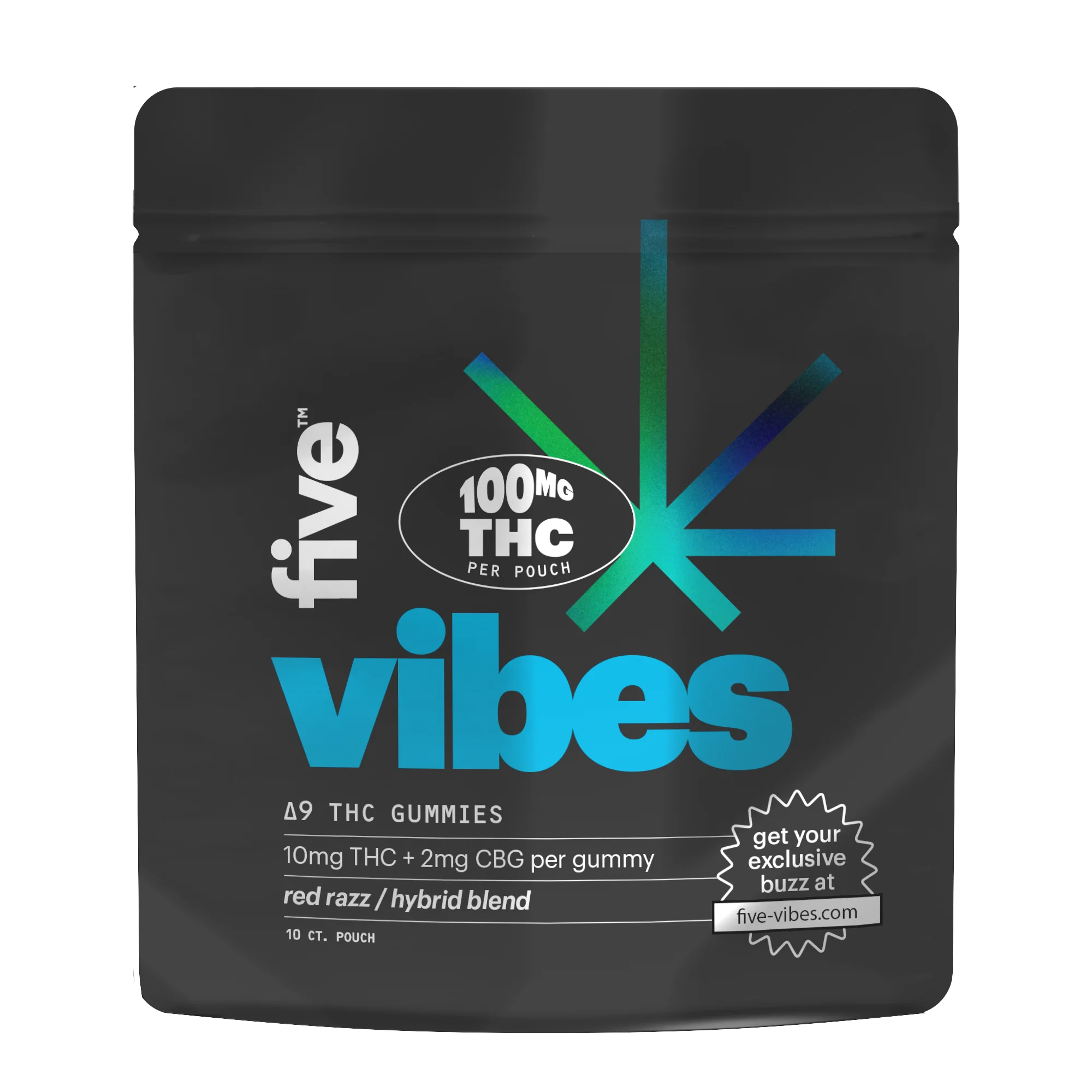 10ct hybrid vibes high dose gummies - Image 2